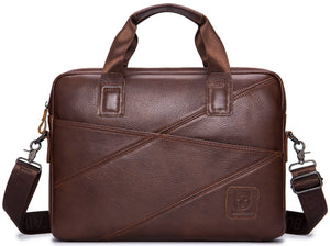 BULLCAPTAIN LEATHER BRIEFCASE