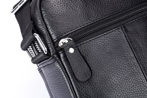 Bullcaptain Crossbody Bag Leather Mens Vintage Genuine Leather Shoulder Bag Messager Bag - 016