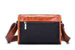 Bullcaptain Leather Fashion Bag Vintage Mens Crossbody Shoulder Bag Handbags Purse Multifunction Satchel - 301