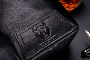 Bullcaptain Fashion Leather Sling Bag Men Chest Bag Genuine Leather Crossbody Small Sachel Bags For Men - 099