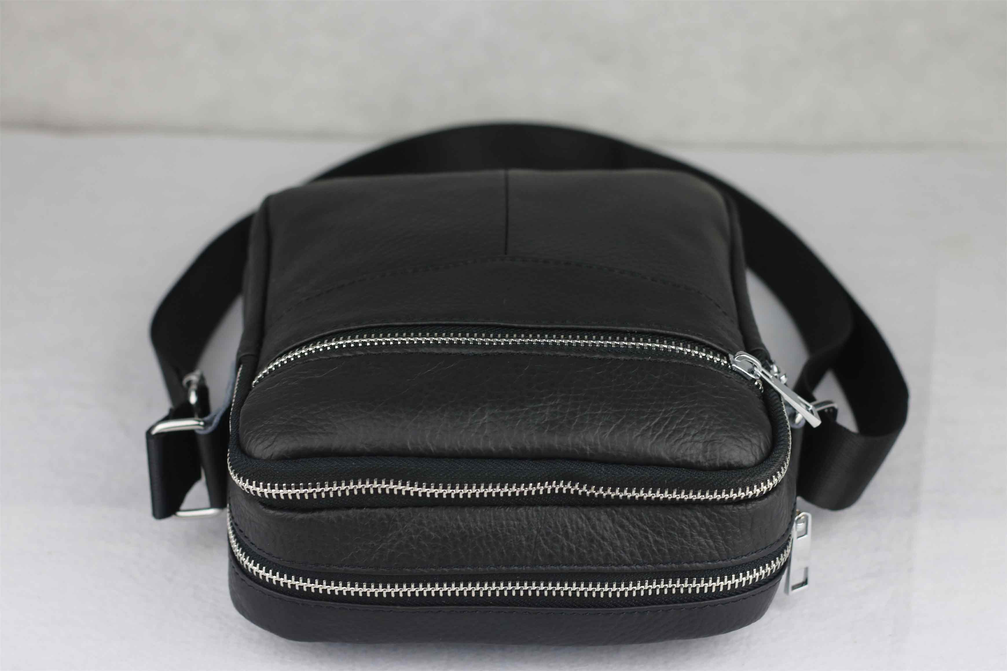Bullcaptain Genuine Leather Shoulder Bag Mens Messager Bag - 023